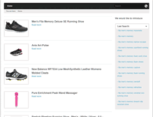 Tablet Screenshot of golfrunningshoes.com